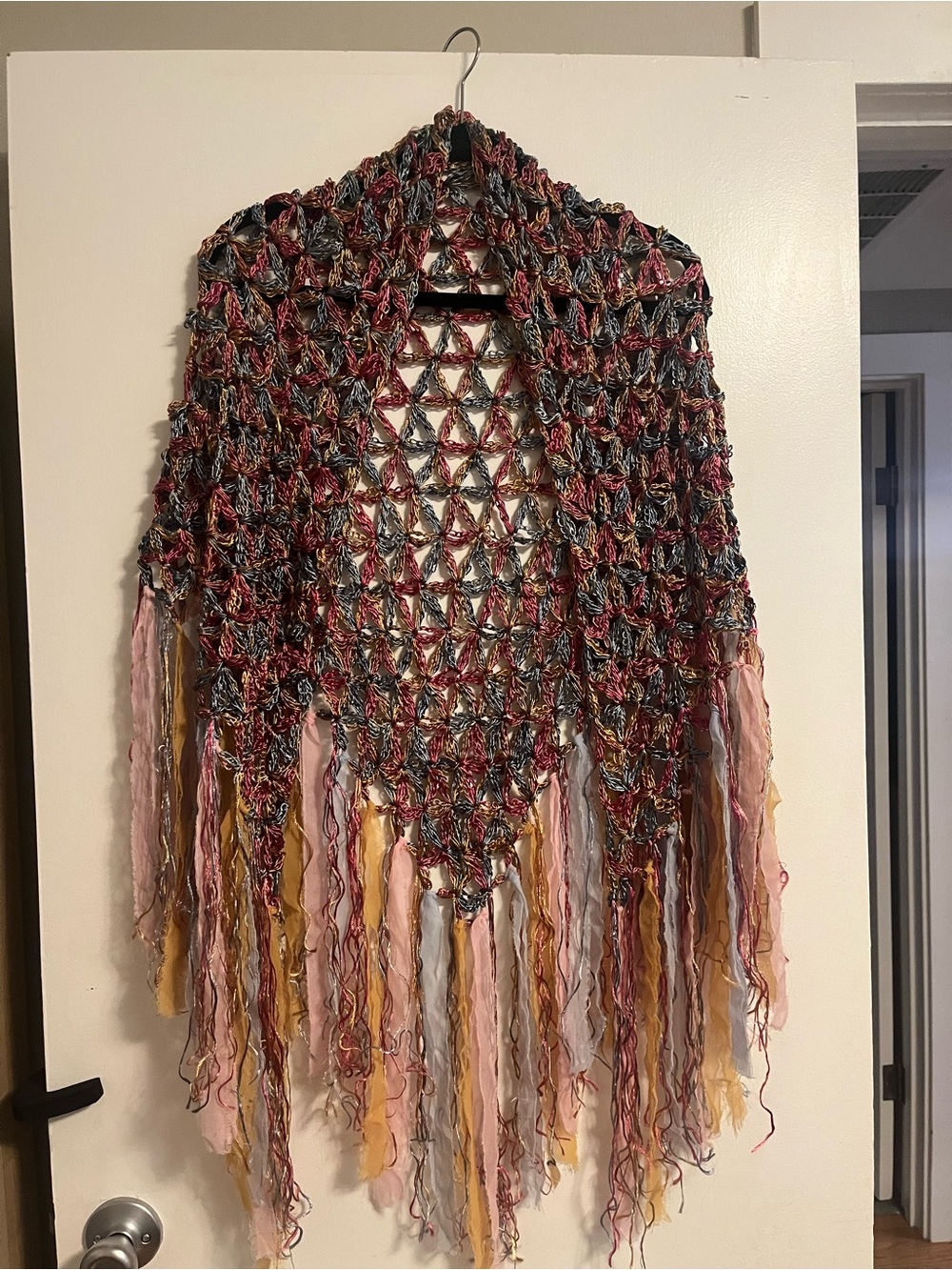 Cecilia De Bucourt Multicolor Silk “Jessica” Shawl - Rare Item - Picture 3 of 4